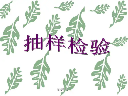 抽样检验ppt课件