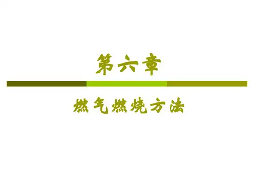 燃烧理论第六讲燃烧方法