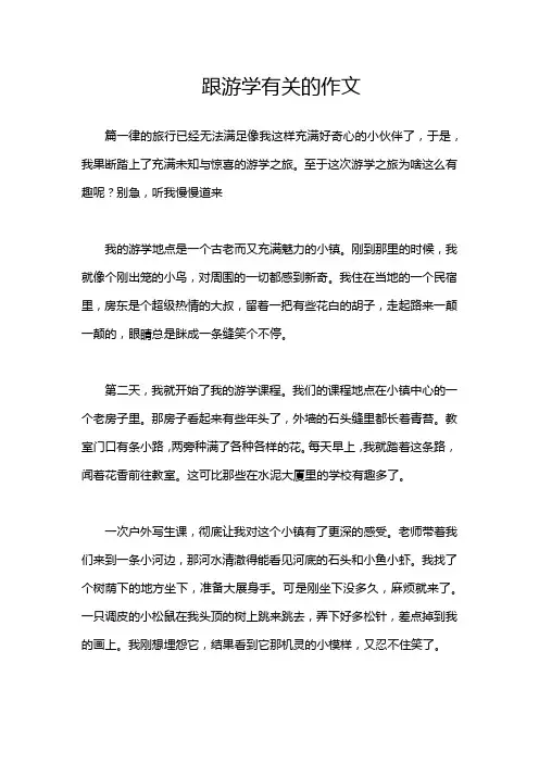跟游学有关的作文
