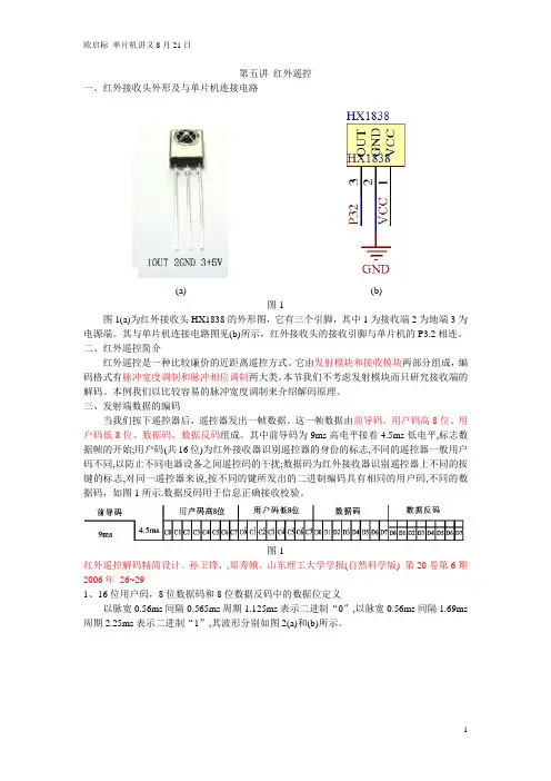 红外遥控解码原理