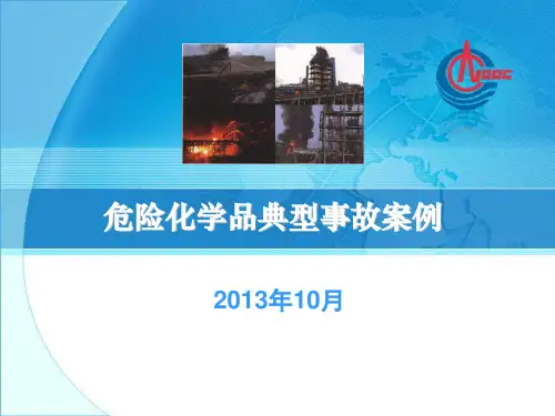 危险化学品典型事故案例.