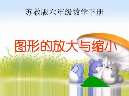 (苏教版)六年级数学下册课件 图形的放大与缩小201302