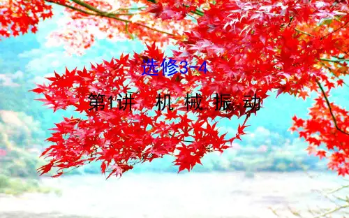 高考物理一轮复习选修34第1讲机械振动课件高三选修34物理课件