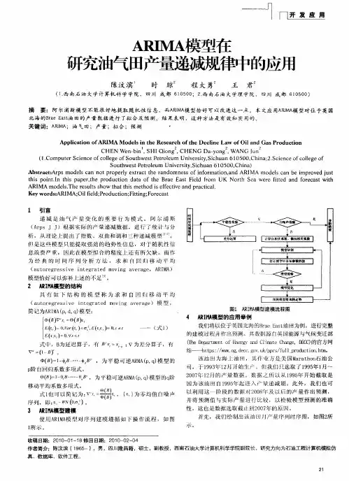 ARIMA模型在研究油气田产量递减规律中的应用