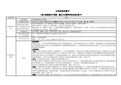 现场处置方案应急处置卡
