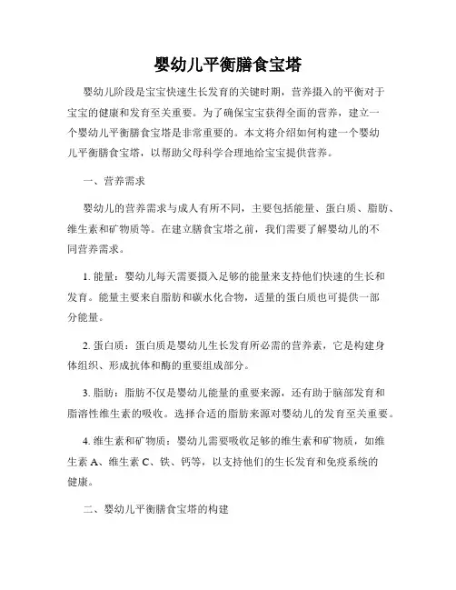 婴幼儿平衡膳食宝塔