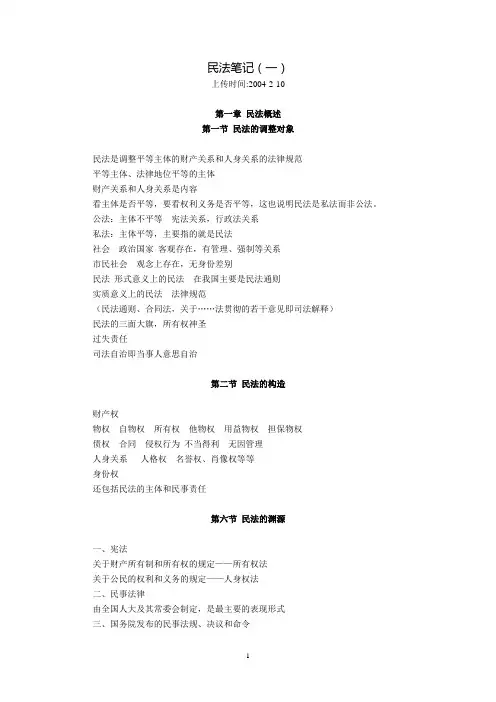 民法笔记