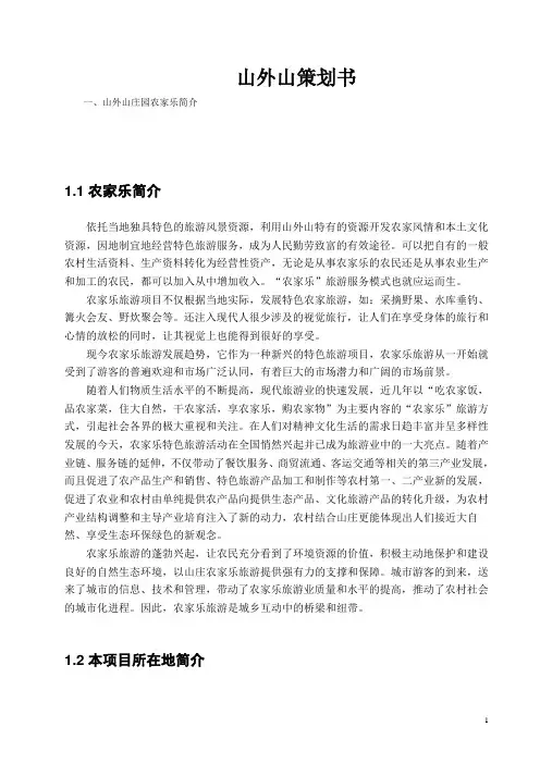 山外山策划书