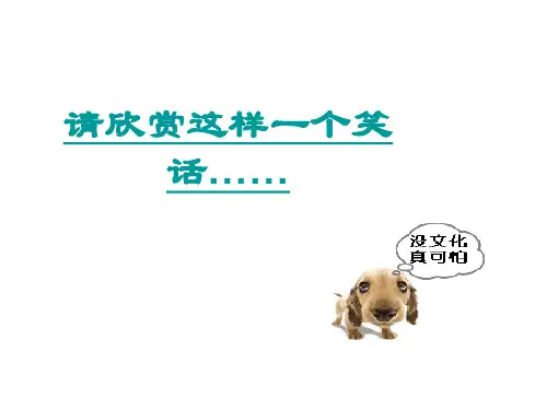 没文化,真可怕——主题班会