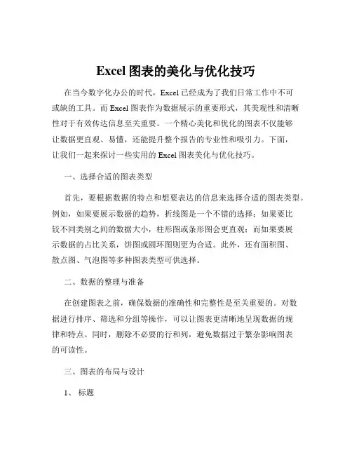 Excel图表的美化与优化技巧