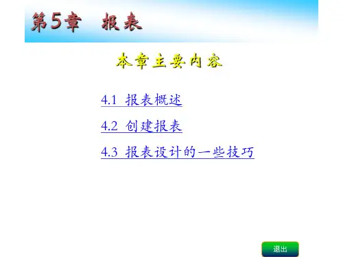 第五章 报表