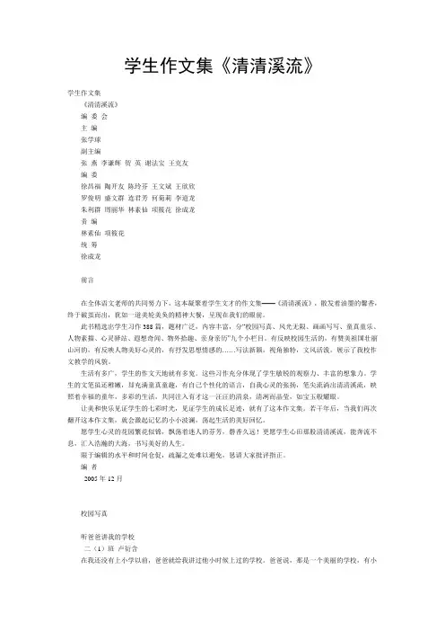 小学生作文集