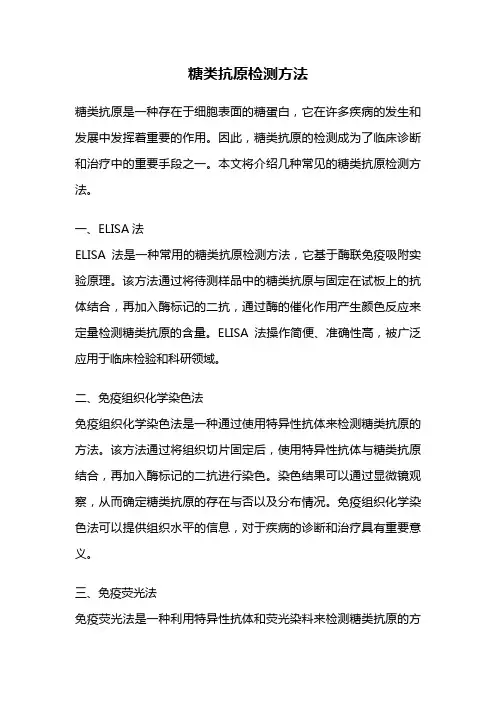 糖类抗原检测方法