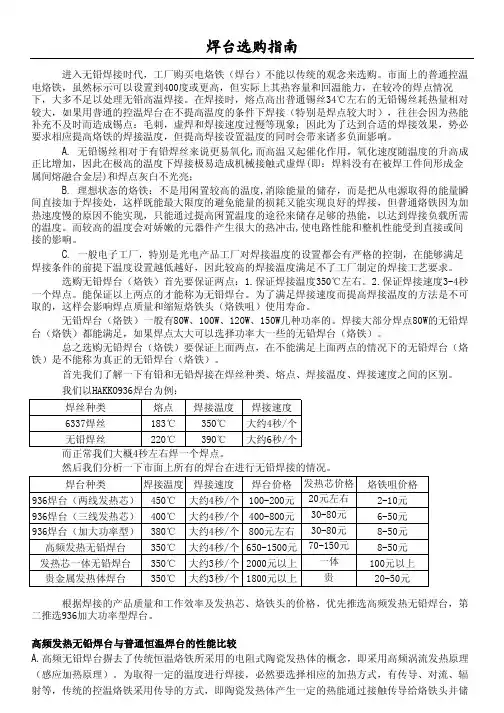 六兄弟无铅焊台选购指南