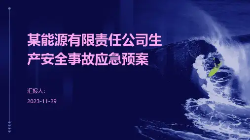 某能源有限责任公司生产安全事故应急预案