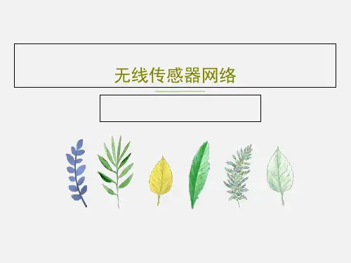 无线传感器网络24页PPT