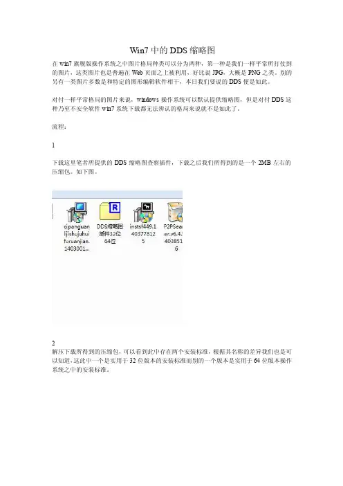 Win7中的DDS缩略图