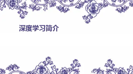 深度学习介绍 ppt课件