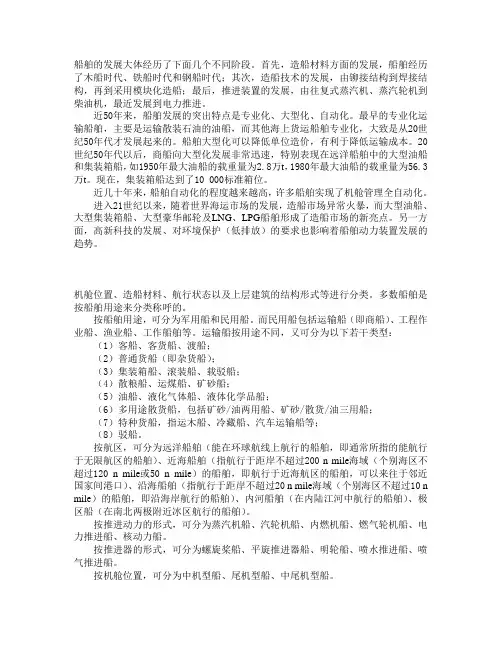 船舶管理 考点