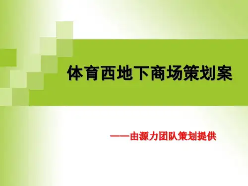广州某地下商场策划方案