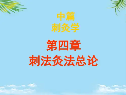 【精】刺法灸法学