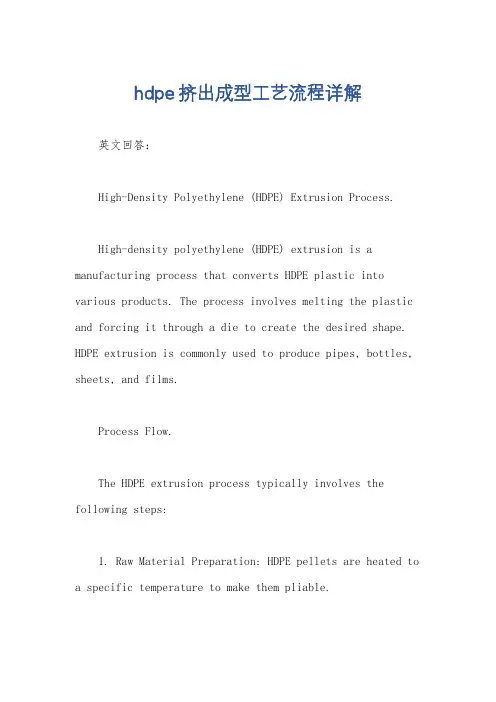hdpe挤出成型工艺流程详解