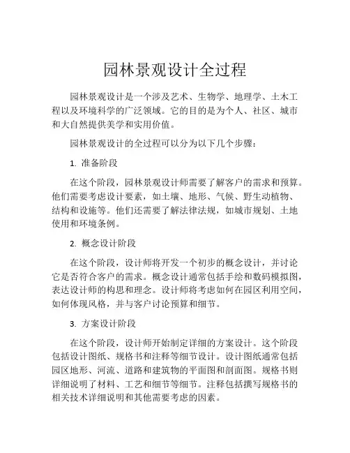 园林景观设计全过程