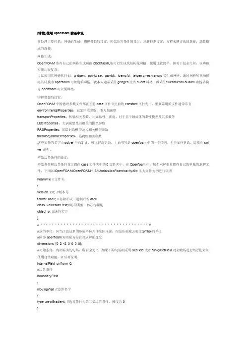 openfoam使用步骤.doc