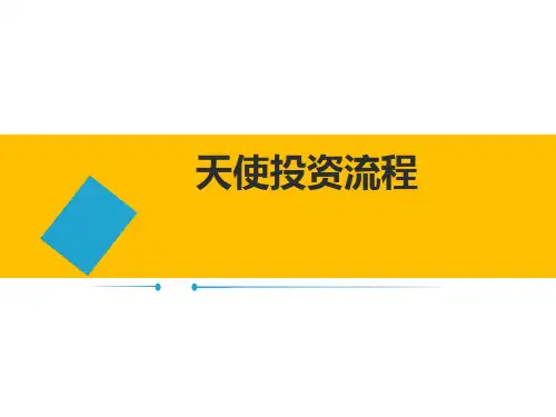 天使投资流程及注意节点