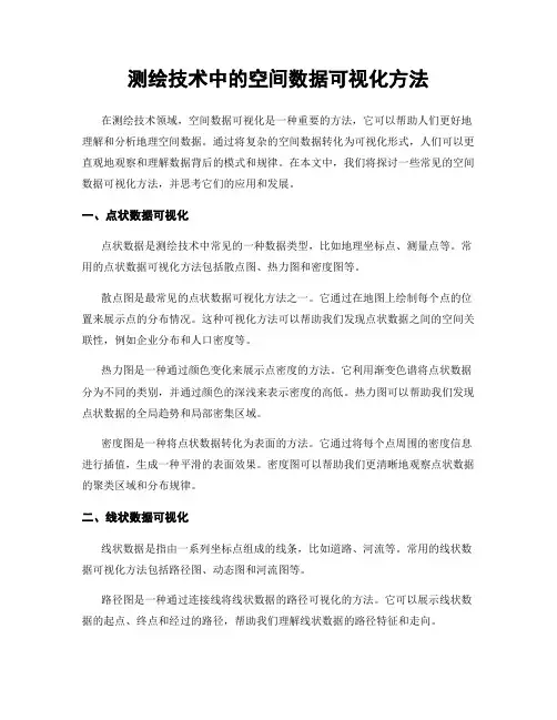 测绘技术中的空间数据可视化方法
