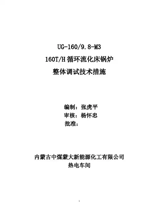 锅炉整体启动方案1概要