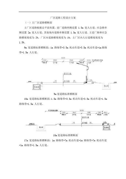 厂区道路工程设计方案