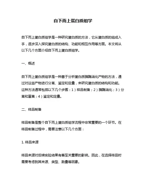 自下而上蛋白质组学