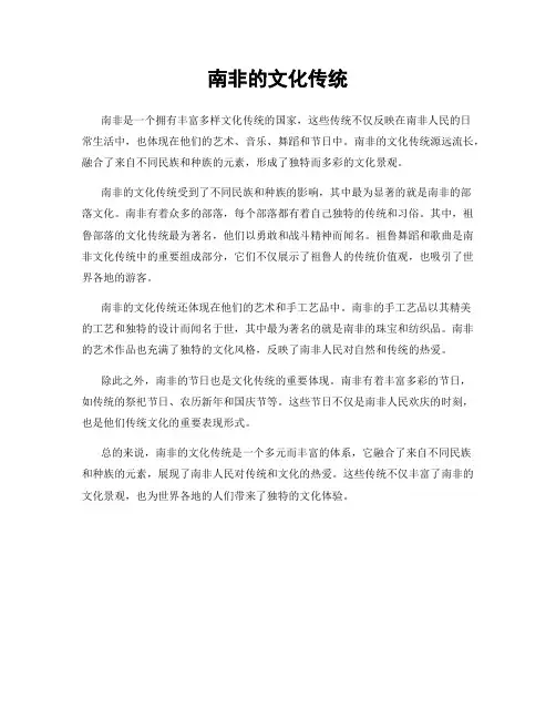 南非的文化传统