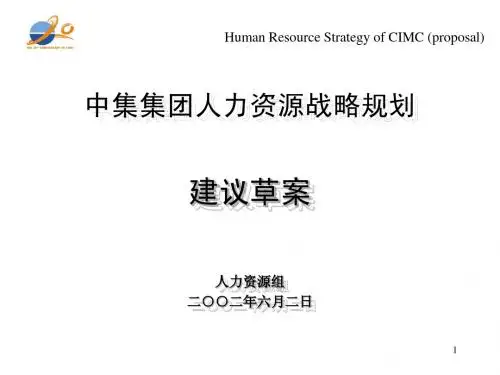 人力资源战略规划 方案(精)