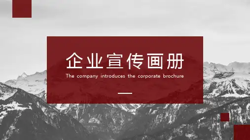 企业宣传画册通用PPT模板