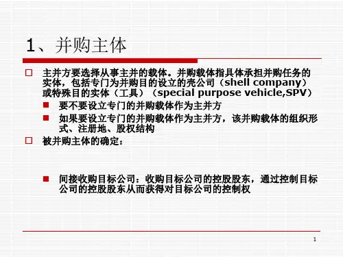 企业并购与重组课件