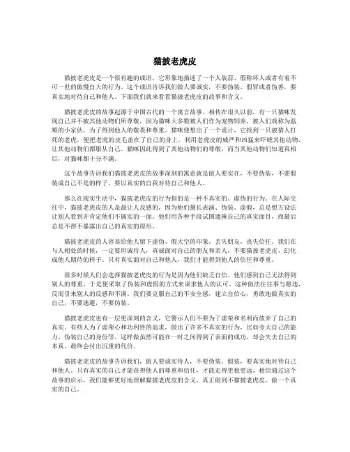 猫披老虎皮