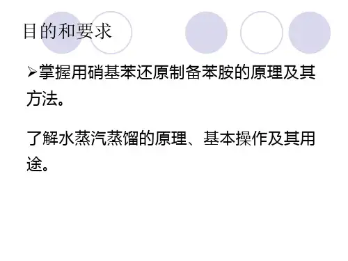 苯胺的制备ppt课件
