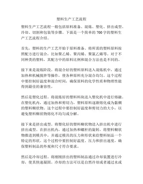 塑料生产工艺流程