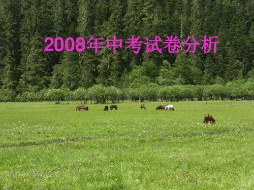中考历史试卷分析课件