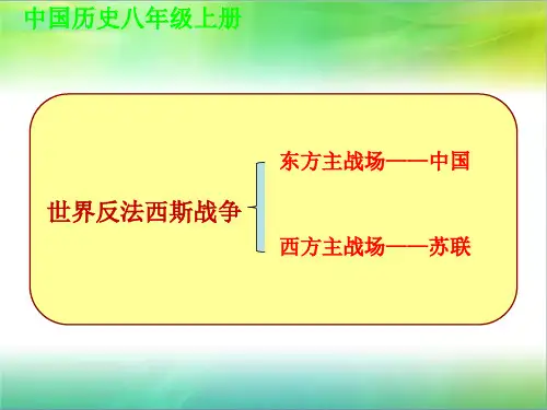 统编部编版历史八年级上册历史第六单元中华民族的抗日战争复习课件