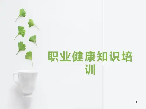 职业健康知识培训ppt课件