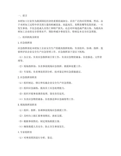 木材加工_安全应急预案