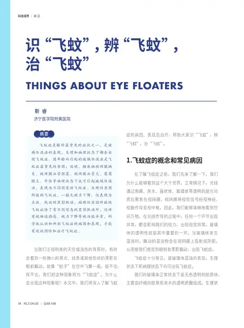 识“飞蚊”，辨“飞蚊”，治“飞蚊”