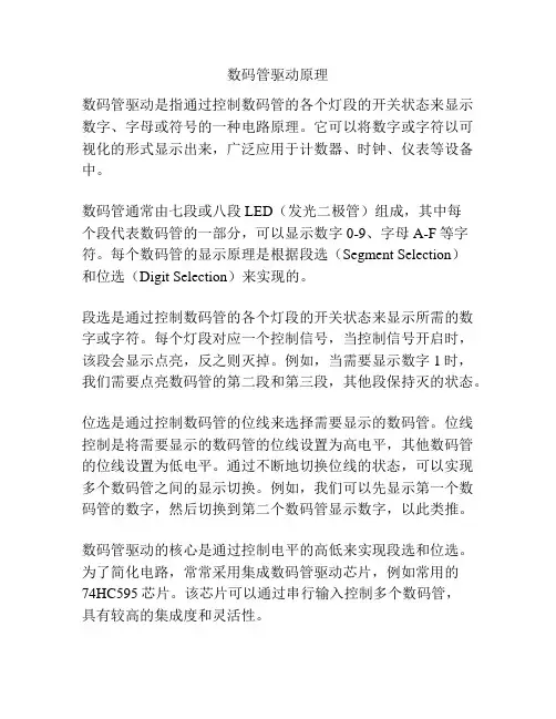 数码管驱动原理