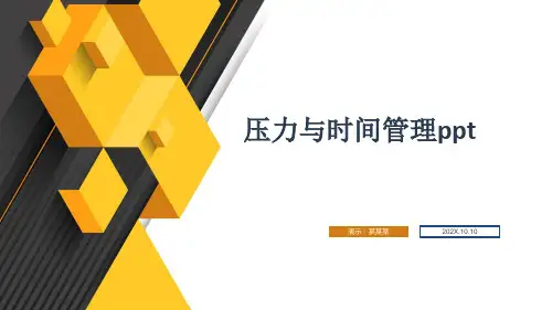 压力与时间管理ppt