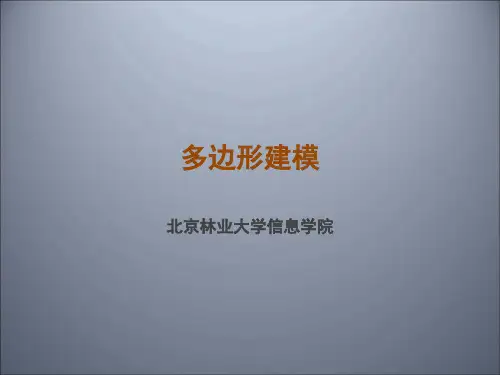 多边形建模