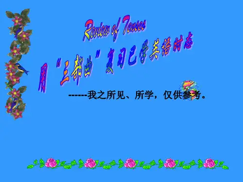 初中英语动词时态复习课件