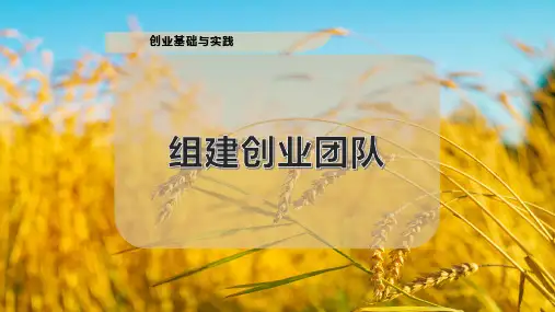 组建创业团队